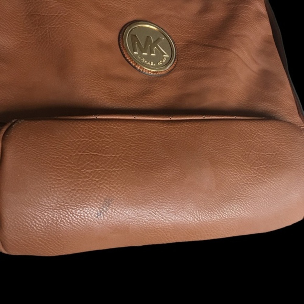 Brown and Gold Large Shoulder Bag - Picture 2 of 10